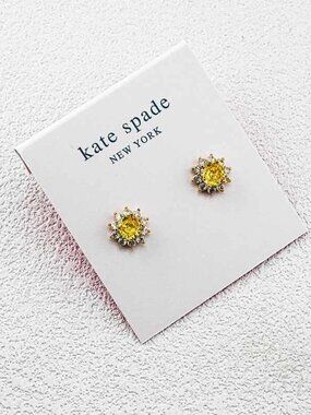 Kate Spade Crystal Inlaid Stud Earrings